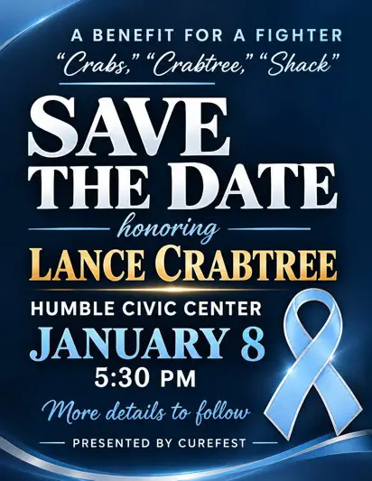 Save the date - Lance Crabtree